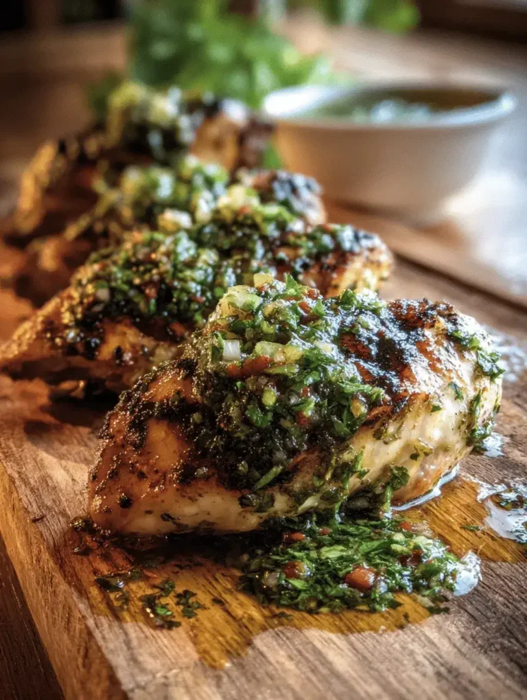 grilled chicken with chimichurri