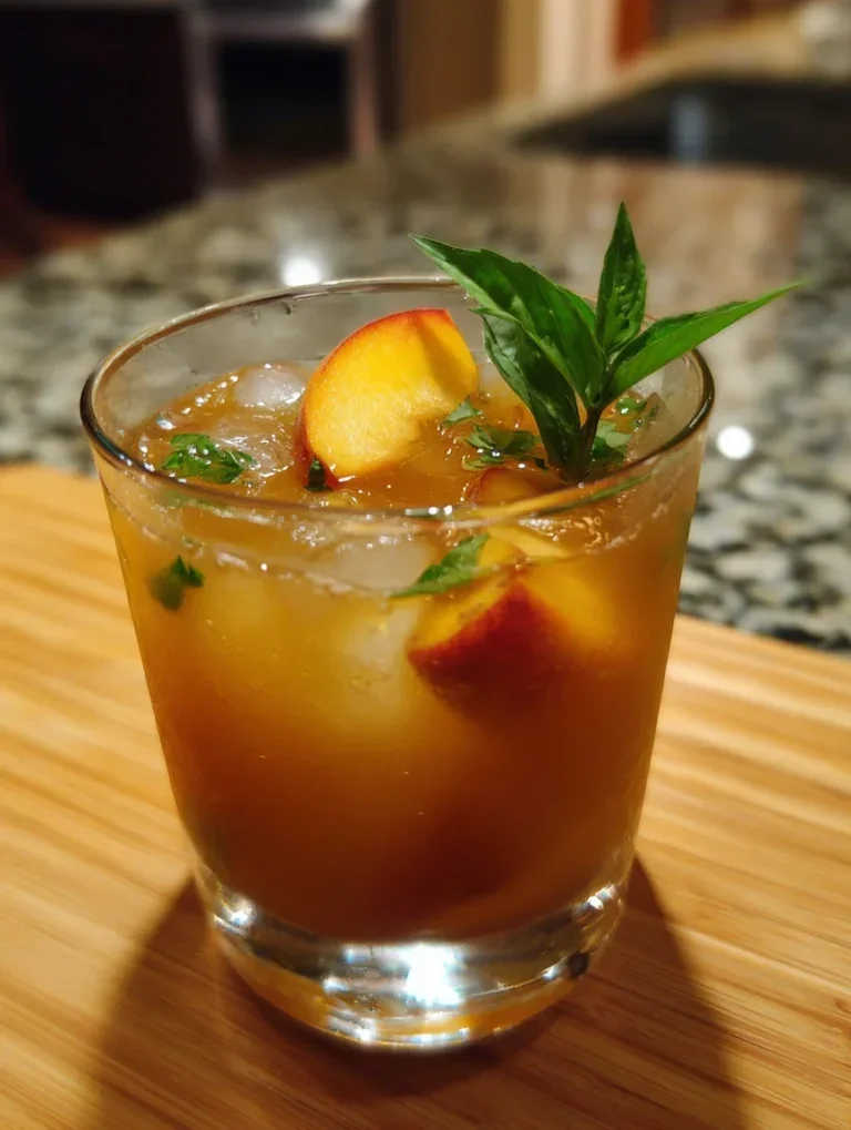 bourbon peach smash
