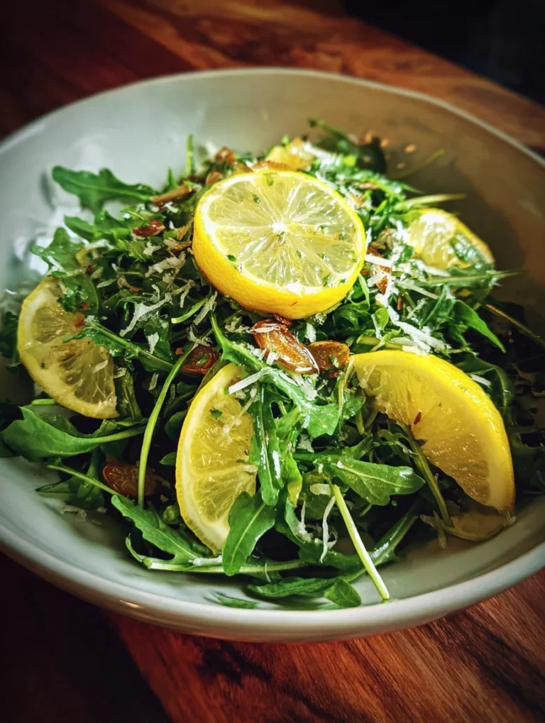 honey lemon arugula salad