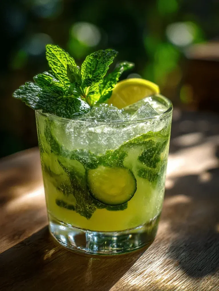 cucumber mint tequila lemonade