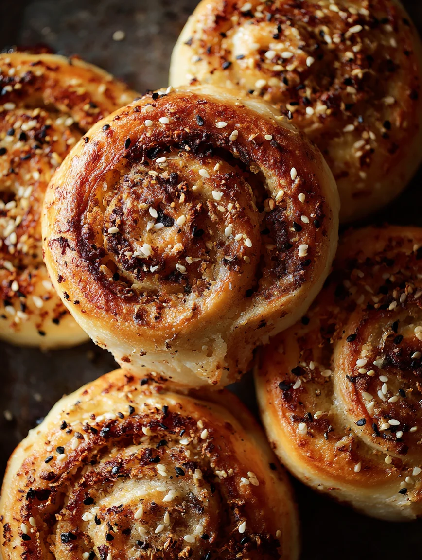 everything bagel pinwheels