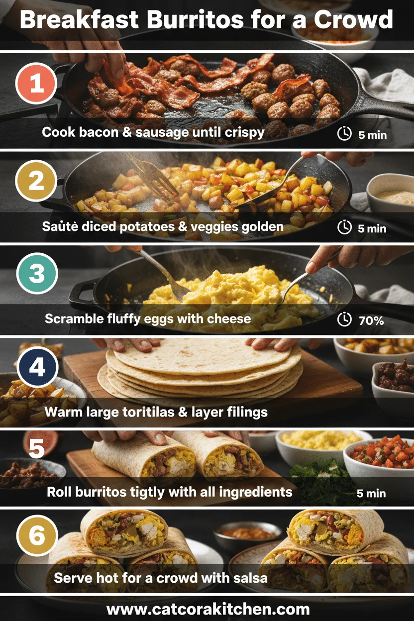 Breakfast burritos for a crowd How to Make