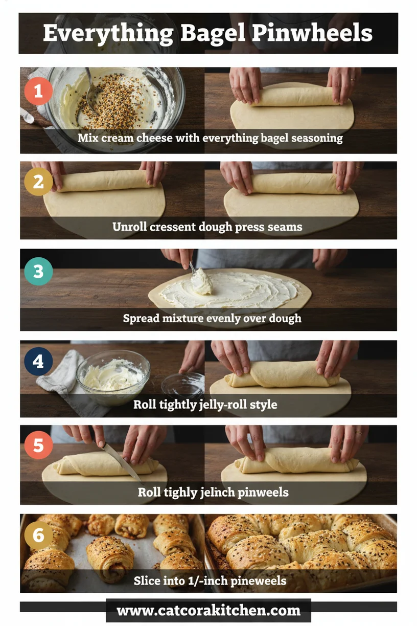 Everything bagel pinwheels How to Make