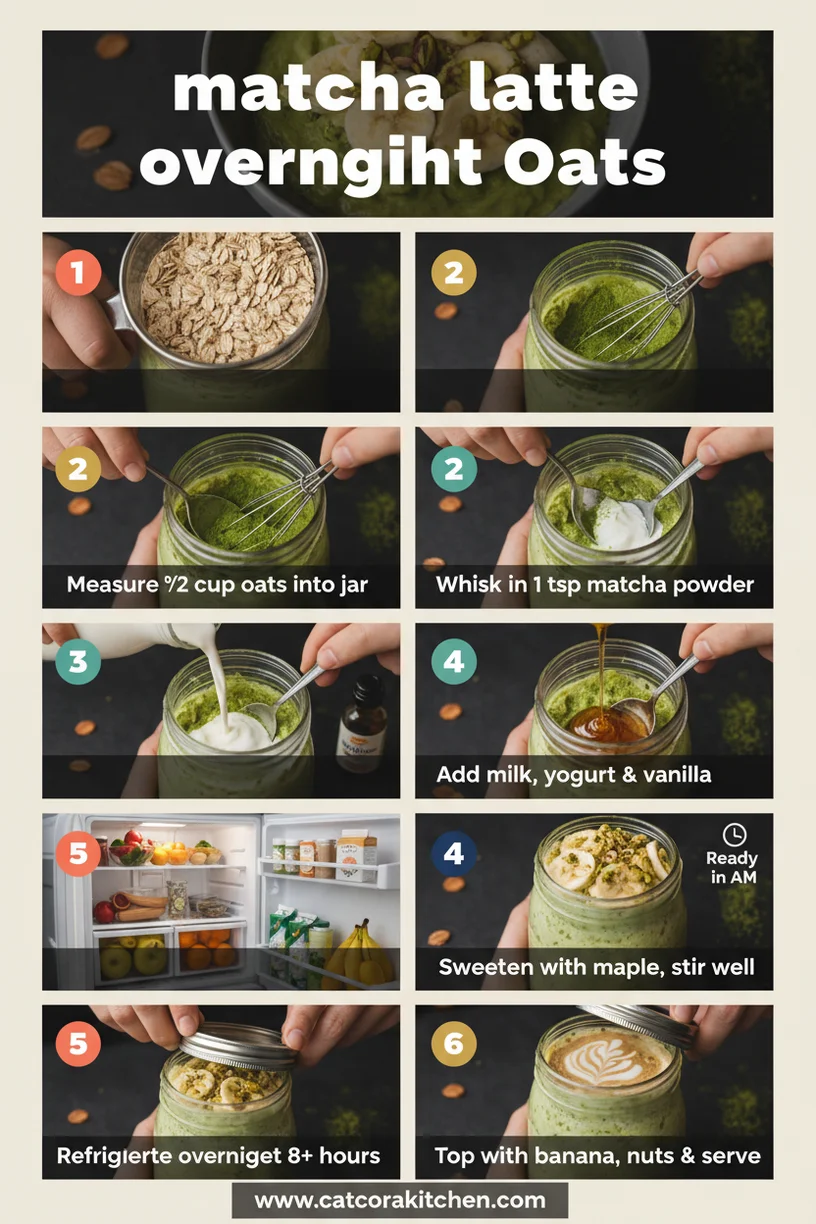 Matcha latte overnight oats How to Make 