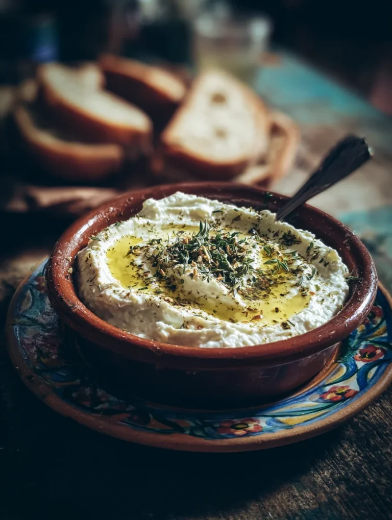 whipped feta dip with honey