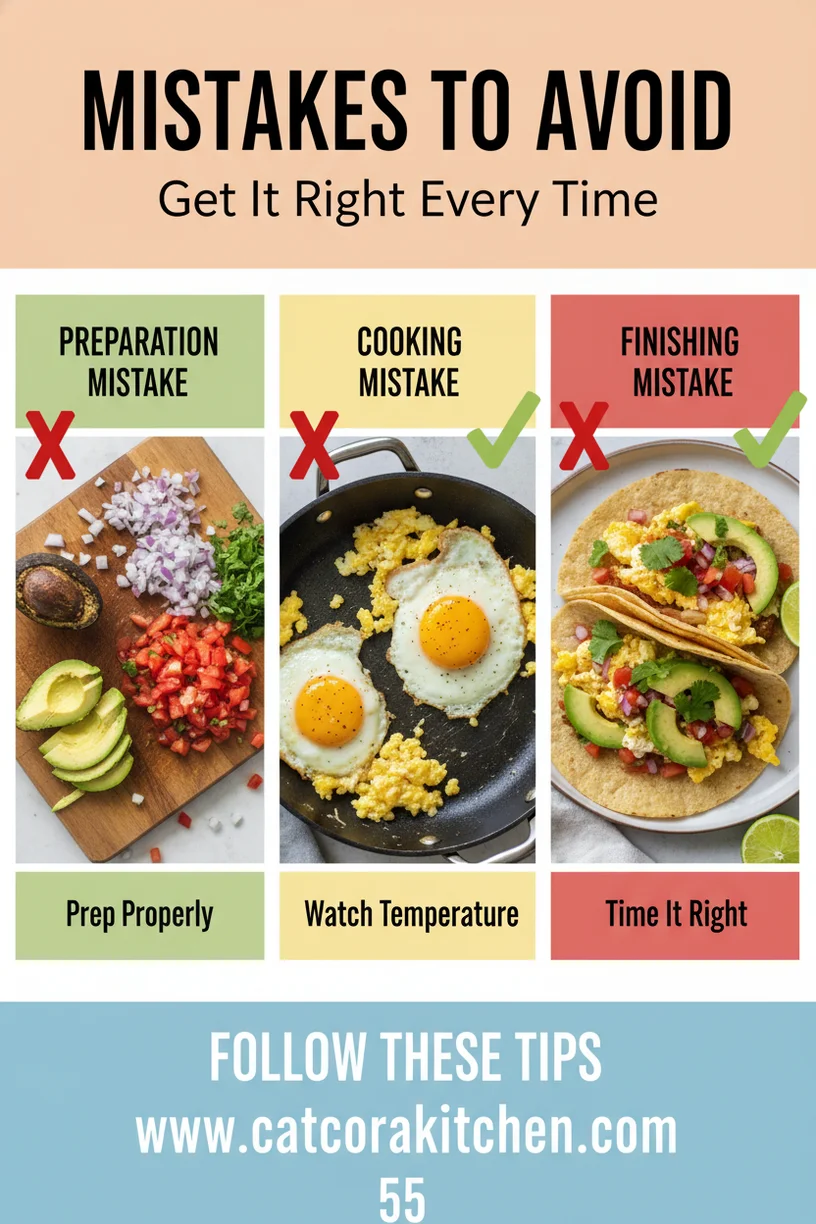 Avocado breakfast tacos common mistakes