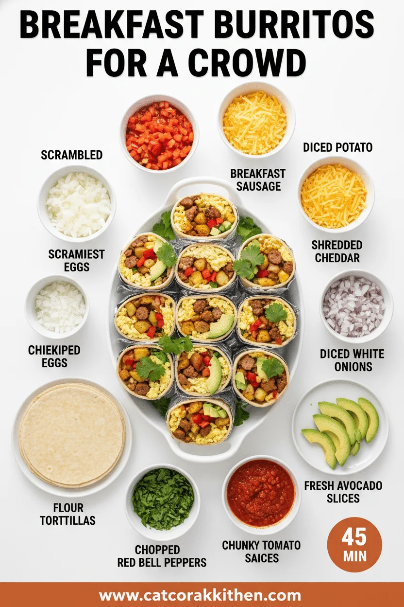 Breakfast burritos for a crowd ingredients