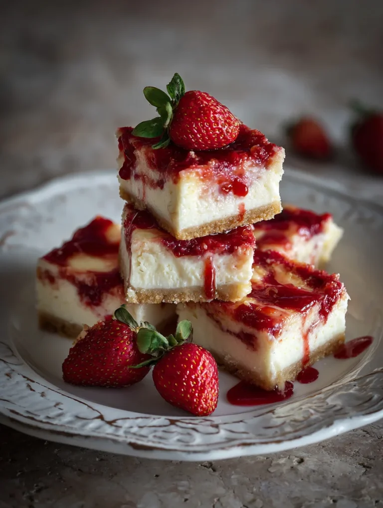 strawberry cheesecake bars