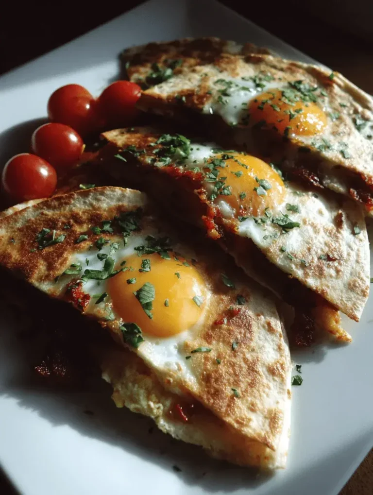 breakfast quesadillas with eggs and chorizo