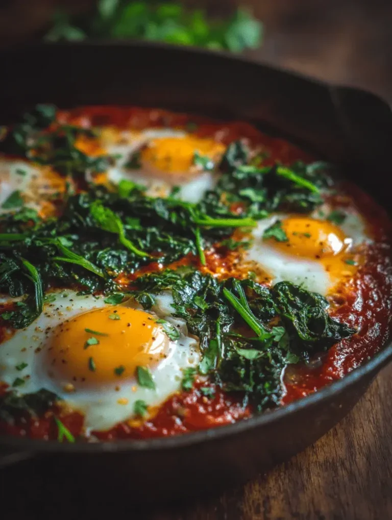 one-pan shakshuka with spring greens