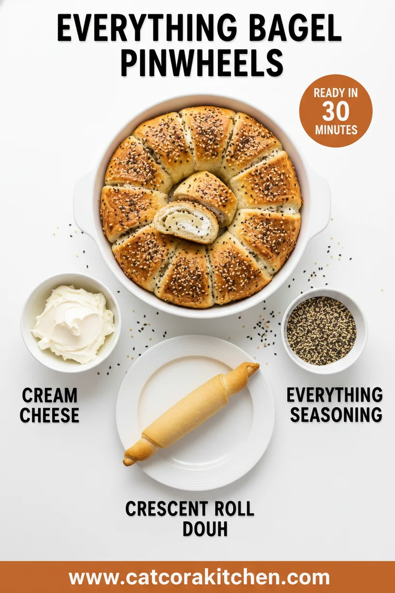 Everything bagel pinwheels ingredients