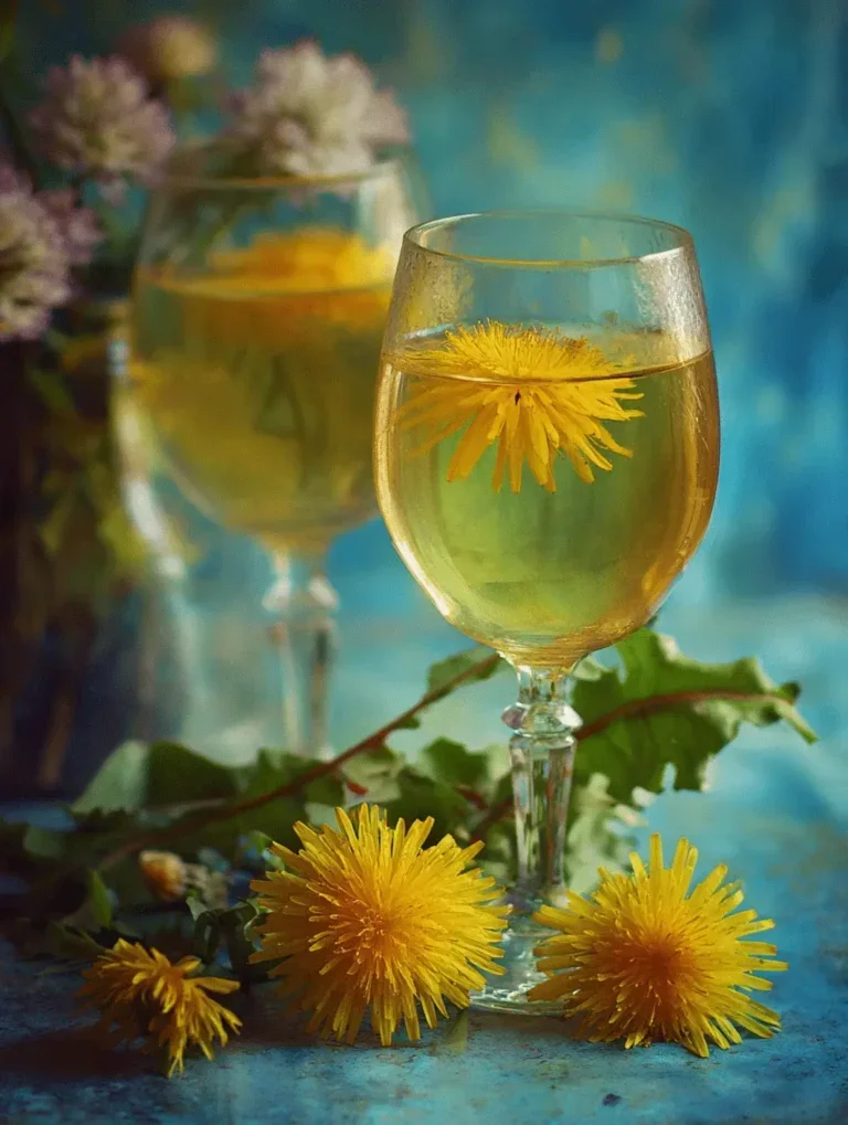 dandelion wine spritzer