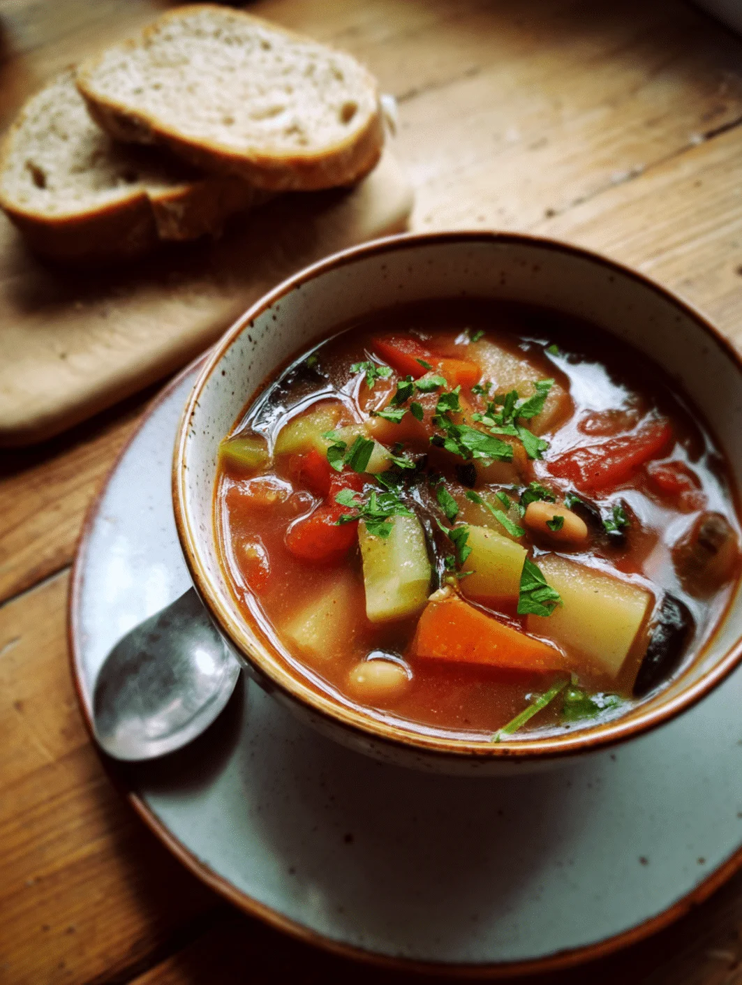 card recipe ingredients and instructions garden vegetable minestrone