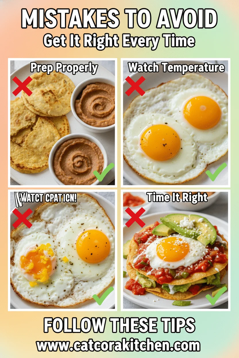 Huevos rancheros common mistakes