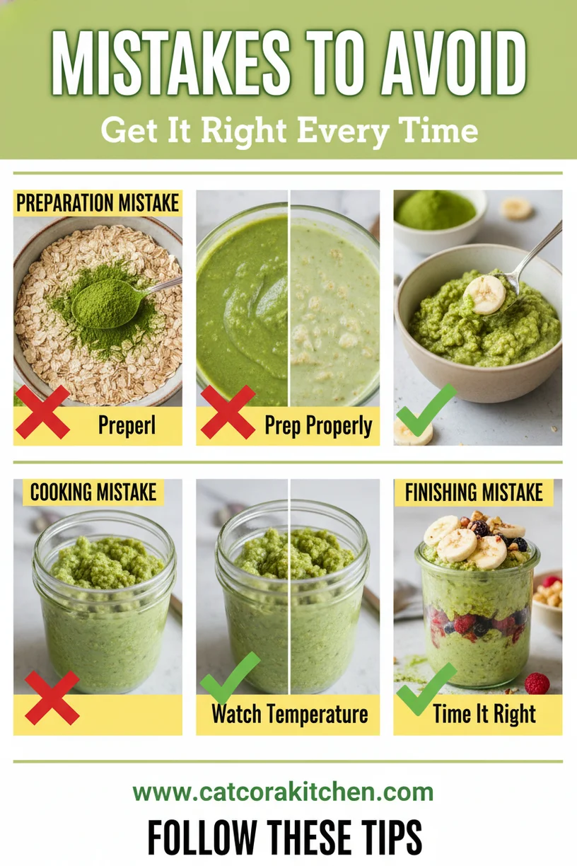 Matcha latte overnight oats common mistakes
