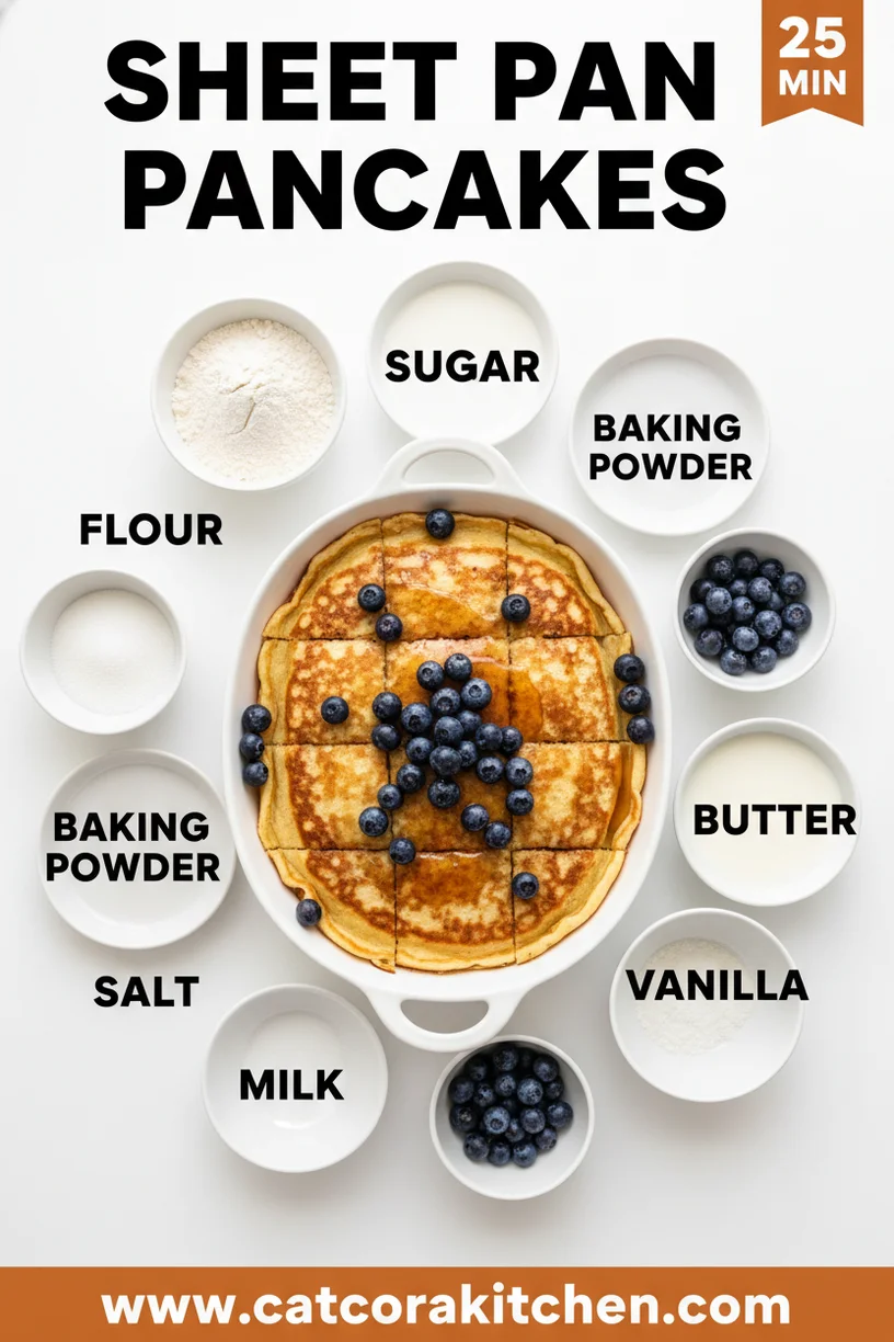 Sheet pan pancakes ingredients